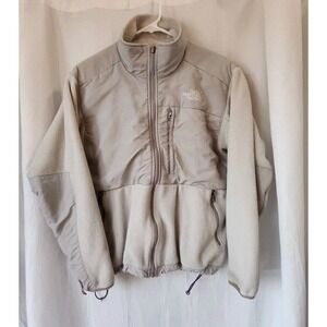The North Face Women Medium Denali 2 Fleece Jacket Gray Full Zip Outdoor Hiking
